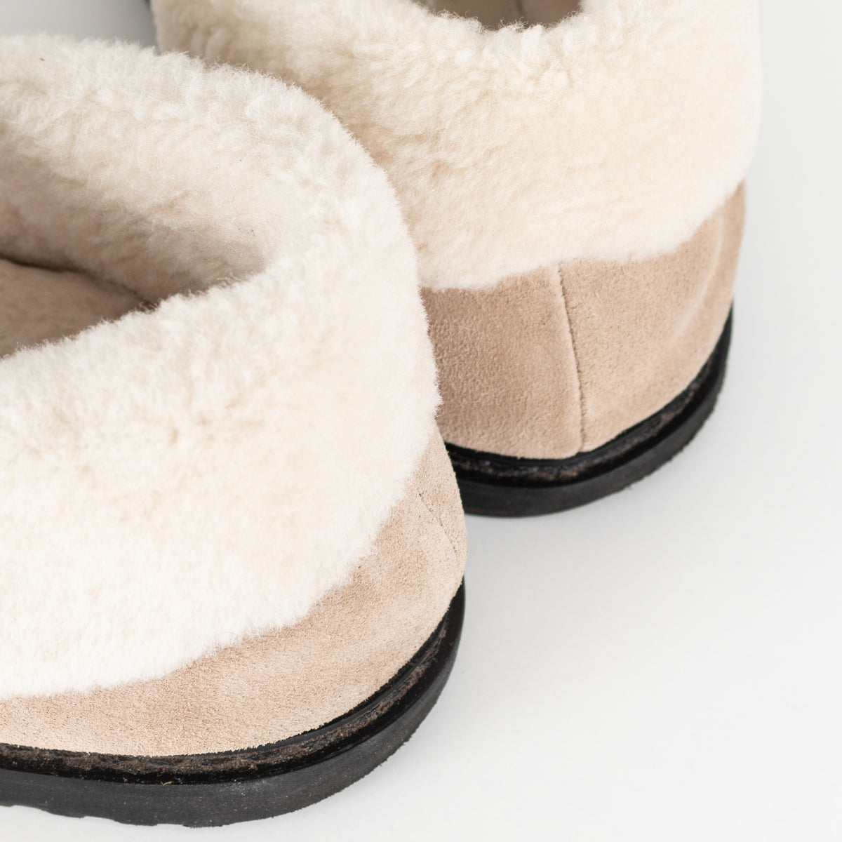 Louis Vuitton Beige Suede Shearling Comfort Mary Janes
