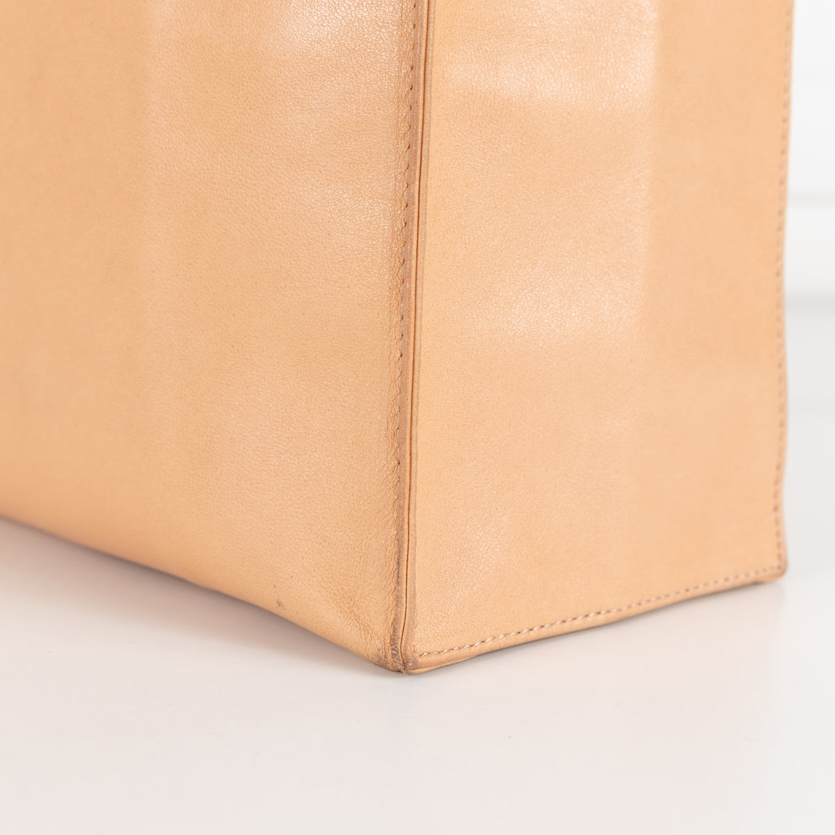 Jill Sander Beige Leather Tote Bag