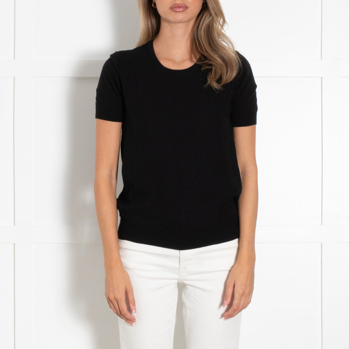 Strenesse Black Double Layer Mesh T Shirt