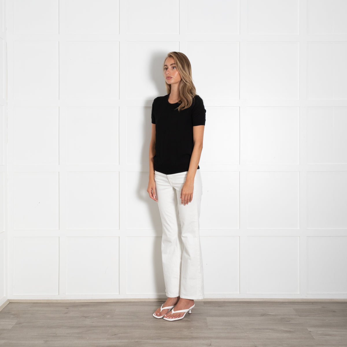 Strenesse Black Double Layer Mesh T Shirt