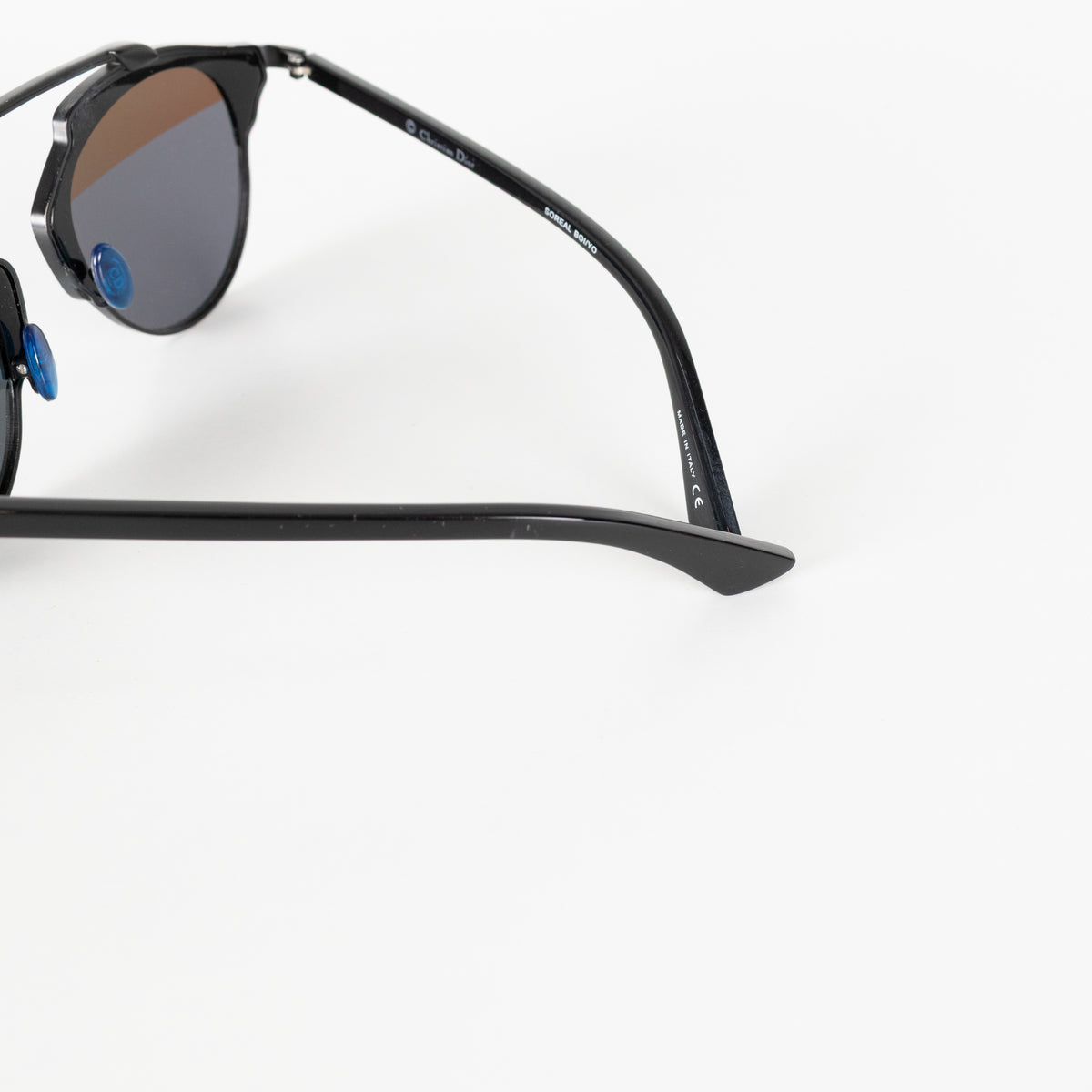 Christian Dior Blue Metal Sunglasses