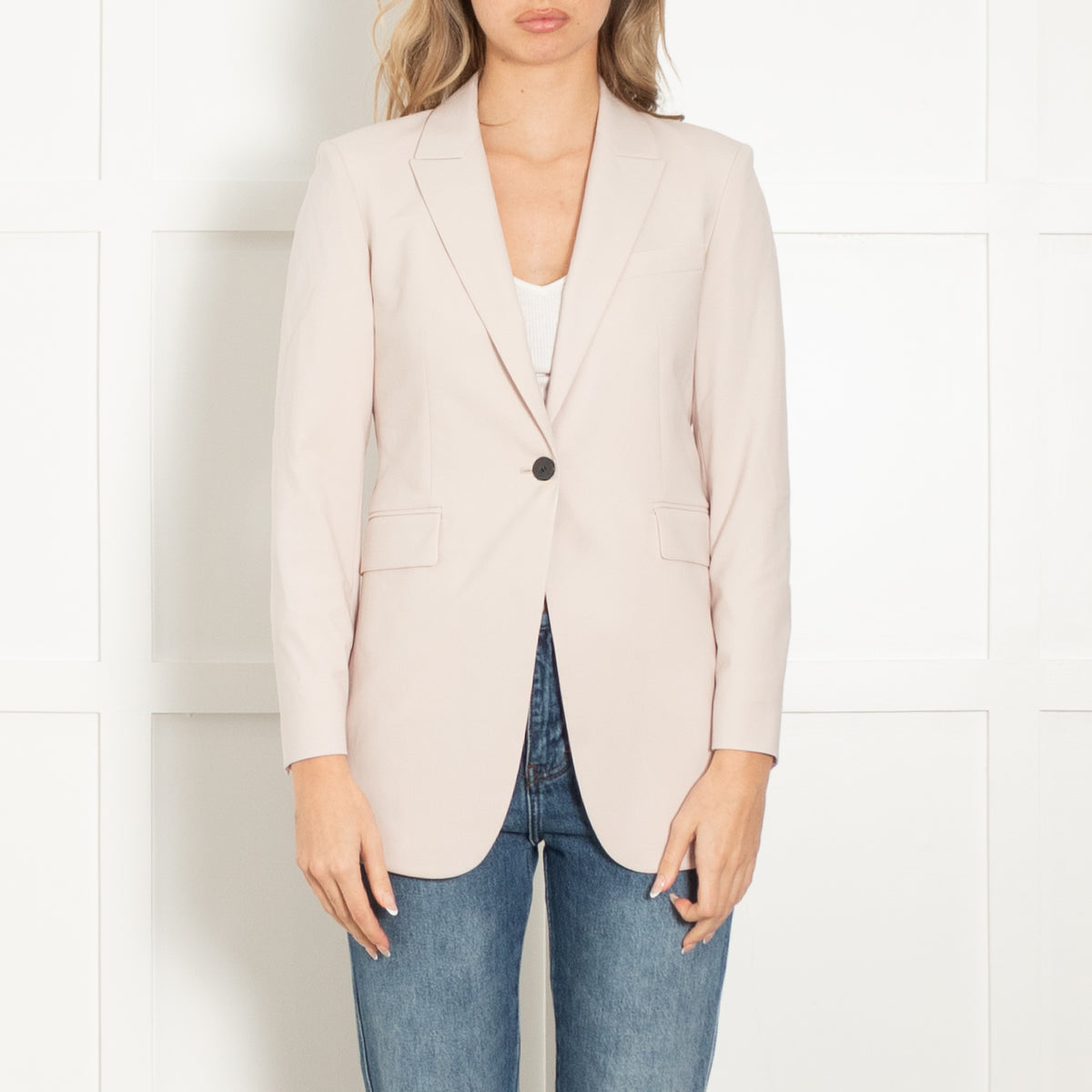 Theory Grey Fine Wool Blazer Jacket