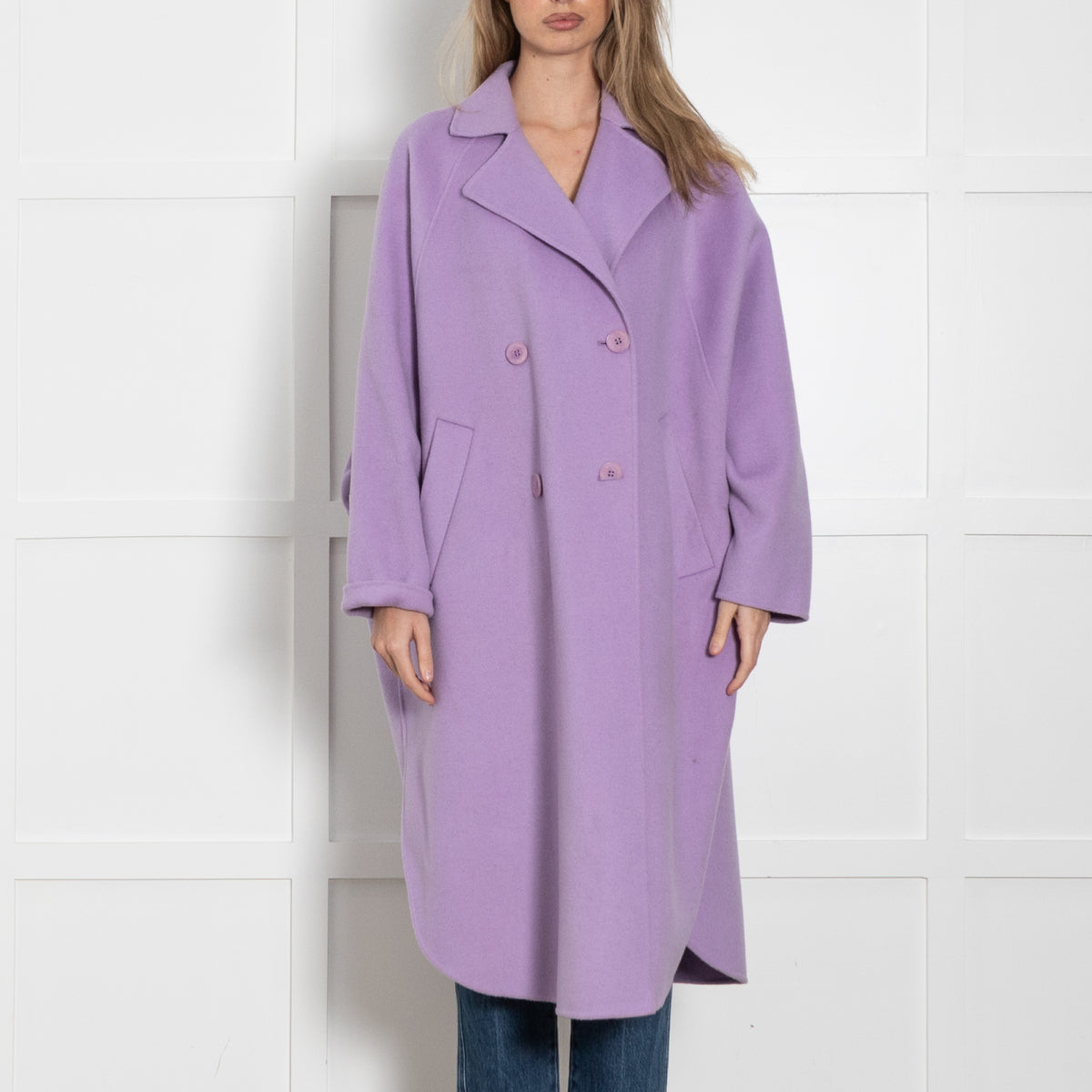 Essentiel Antwerp Lilac Oversized Coat