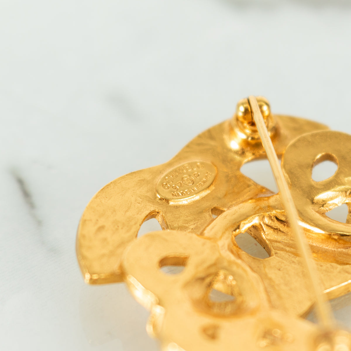 Chanel CC Pretzel Link Brooch