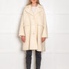 Ganni Butter Cream Boucle Oversized Coat