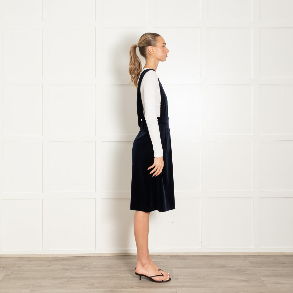 Claudie Pierlot Navy Velvet Dungaree