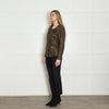 Isabel Marant Etoile Khaki Lamb Skin Leather Jacket