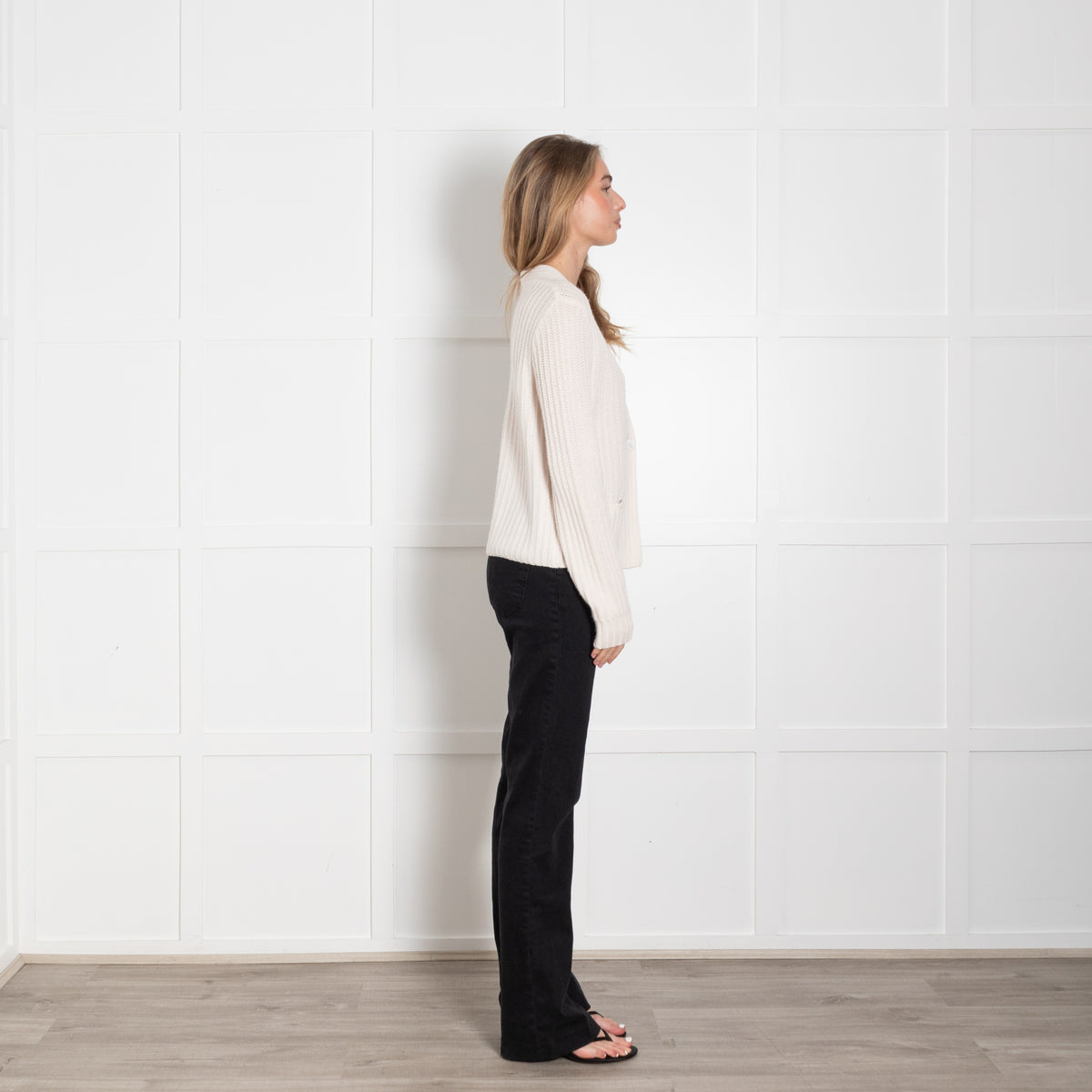 Herzen's Angelegenheit Cashmere Cream Cable Knit Cardigan