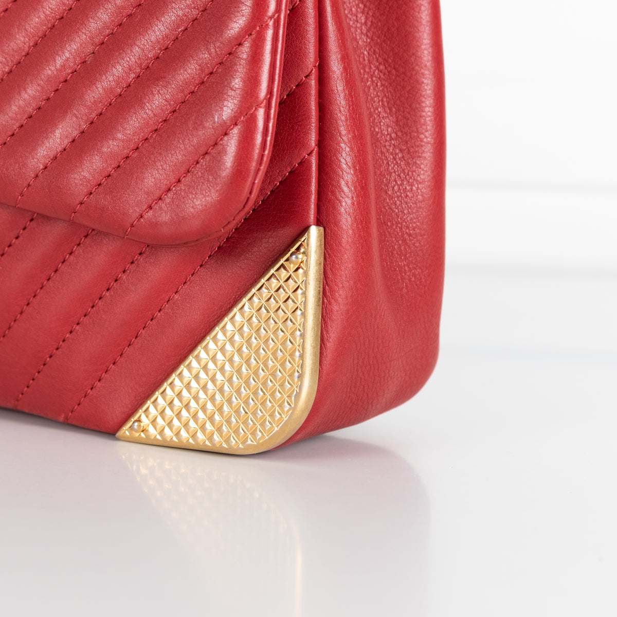 Chanel Rock the Corner Red Single Flap Bag