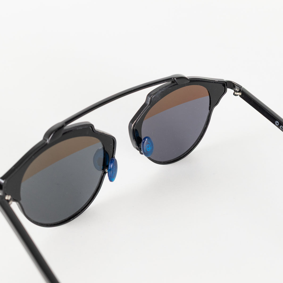 Christian Dior Blue Metal Sunglasses
