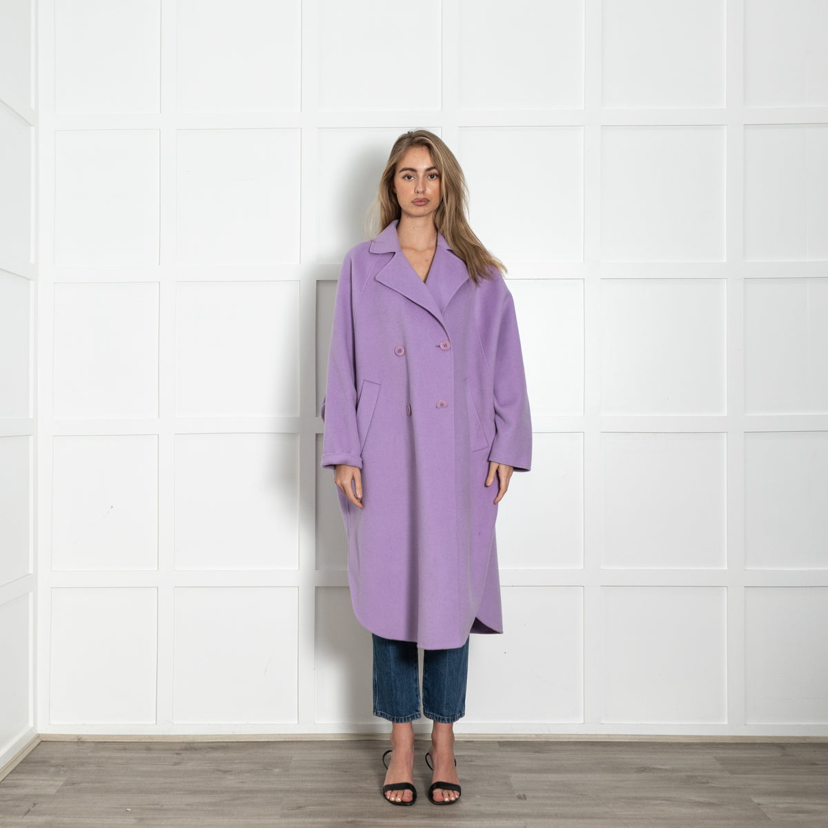 Essentiel Antwerp Lilac Oversized Coat
