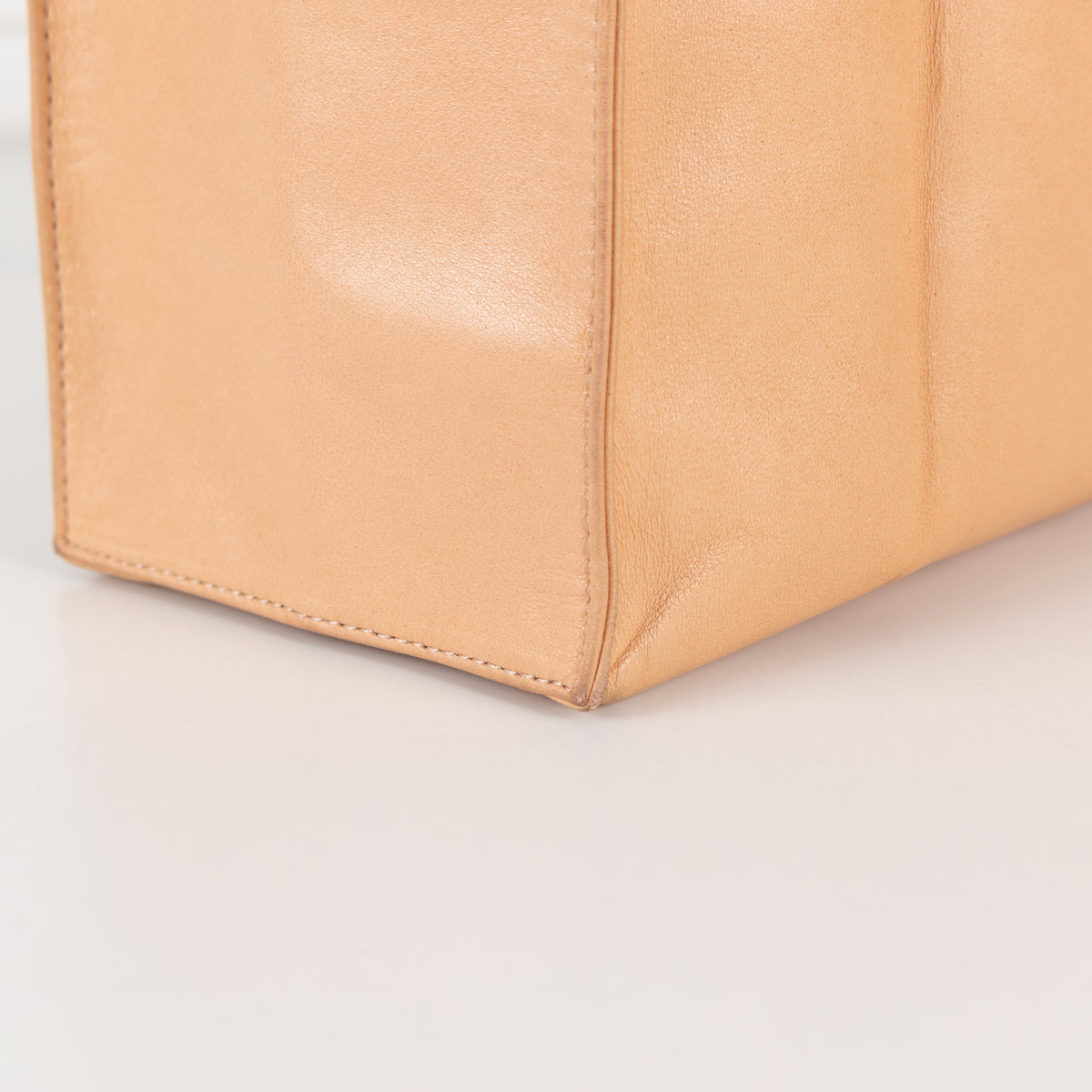 Jill Sander Beige Leather Tote Bag