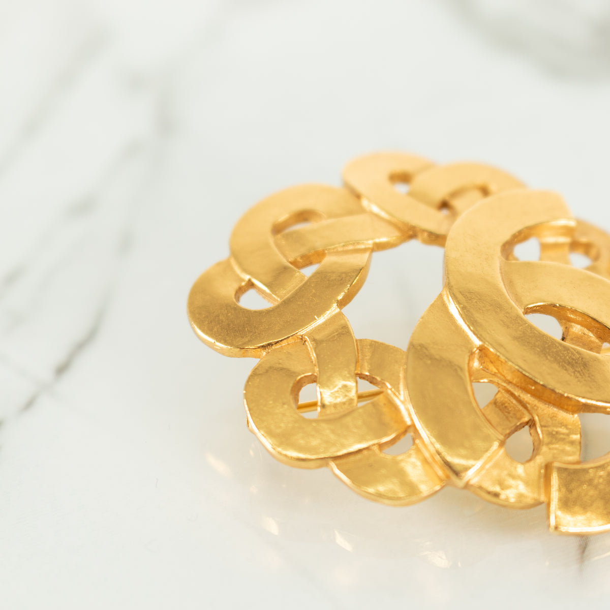 Chanel CC Pretzel Link Brooch