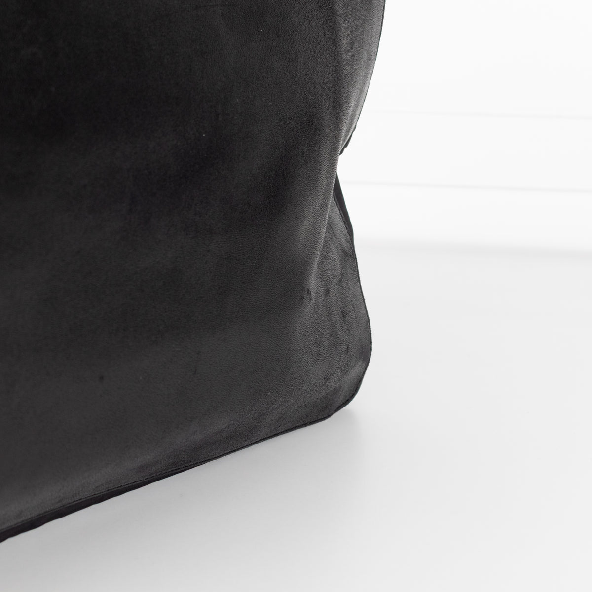 Jil Sander Black Leather Nylon Tote Bag