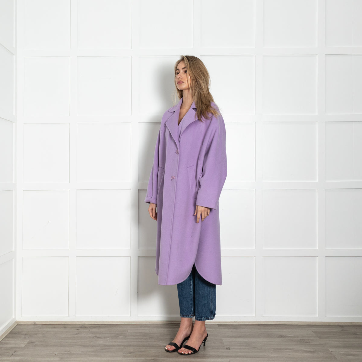 Essentiel Antwerp Lilac Oversized Coat