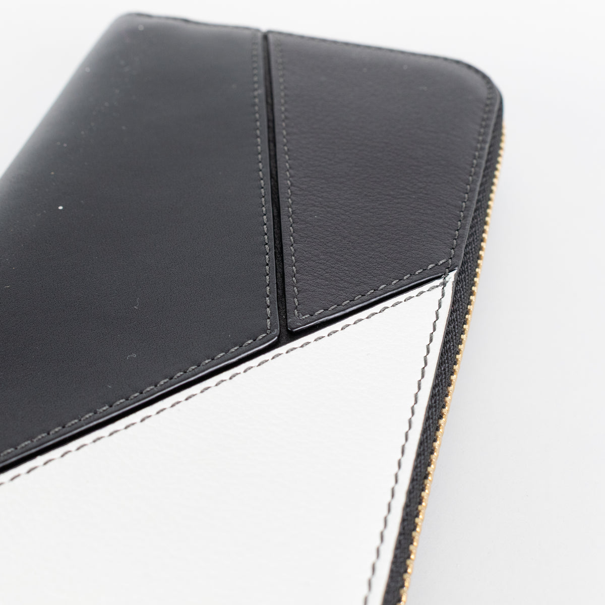 Loewe Greyscale Leather Puzzle Wallet
