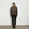 Isabel Marant Etoile Khaki Lamb Skin Leather Jacket