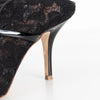 Malone Souliers Maureen Black Lace Heeled Mules