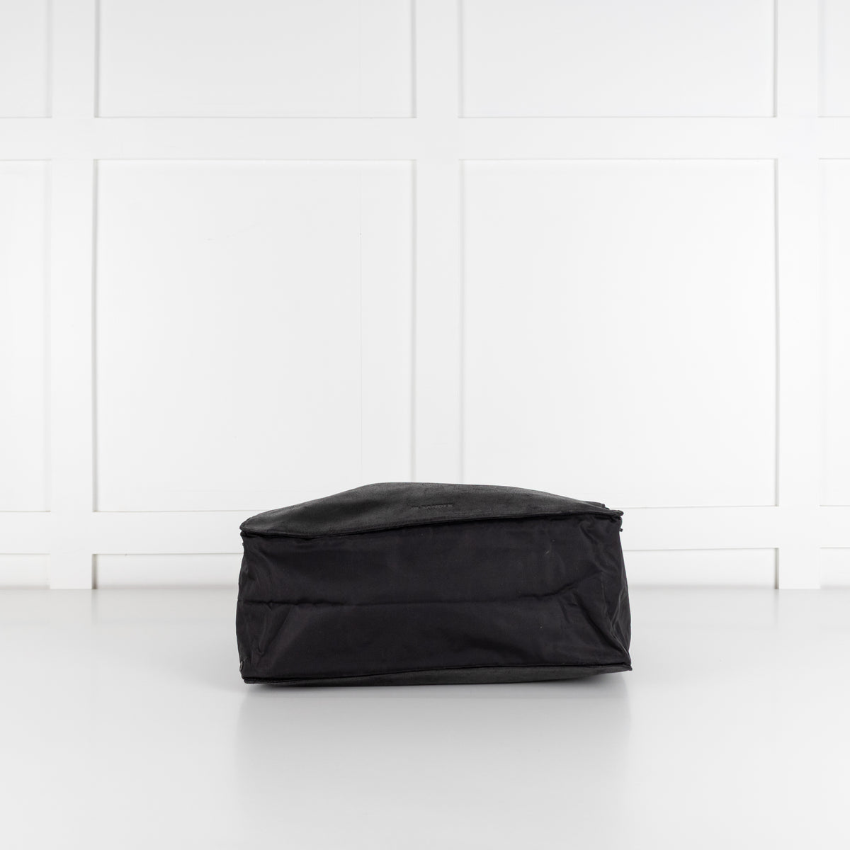 Jil Sander Black Leather Nylon Tote Bag