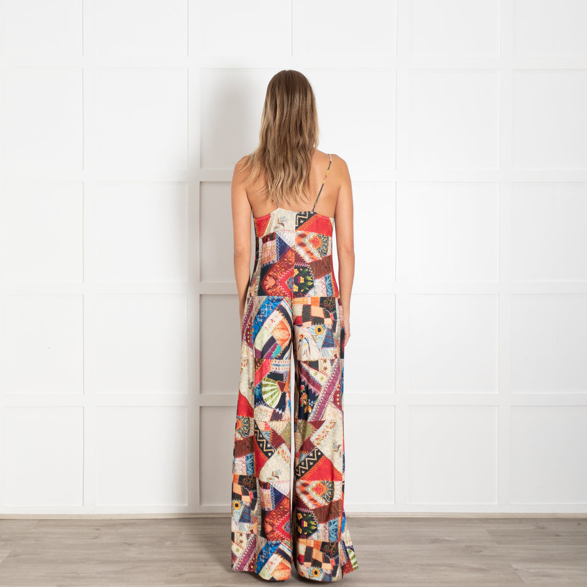 Norma Kamali Multi Colour Patchwork Print All in One