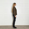 Isabel Marant Etoile Khaki Lamb Skin Leather Jacket