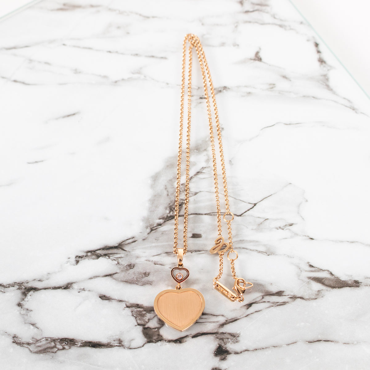 Chopard Rose Gold Happy Hearts Necklace 007 Limited Edition