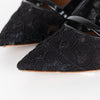 Malone Souliers Maureen Black Lace Heeled Mules