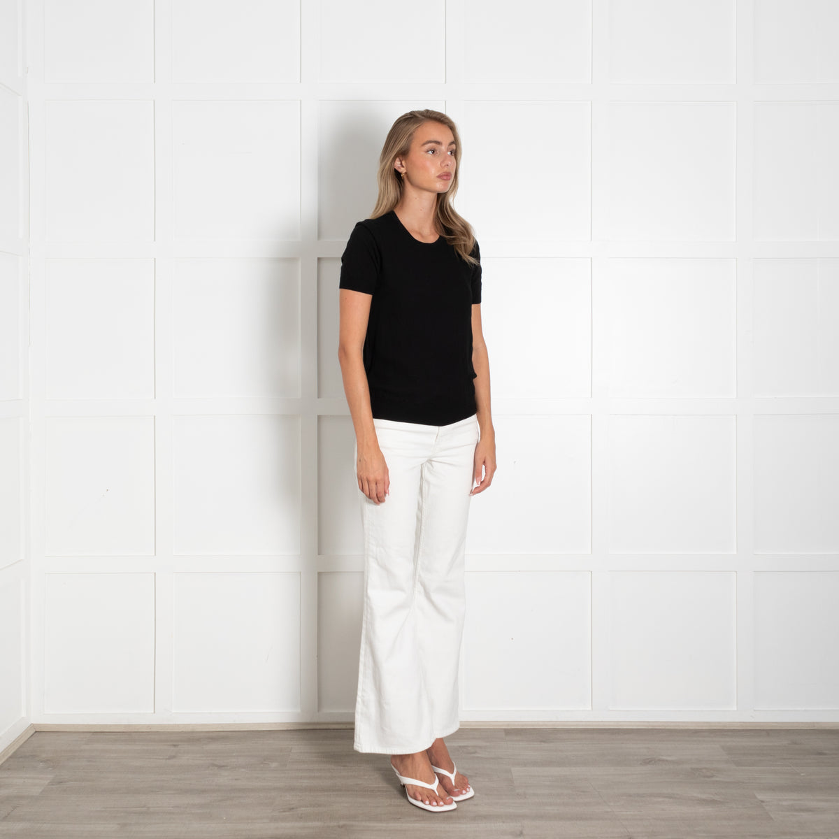 Strenesse Black Double Layer Mesh T Shirt