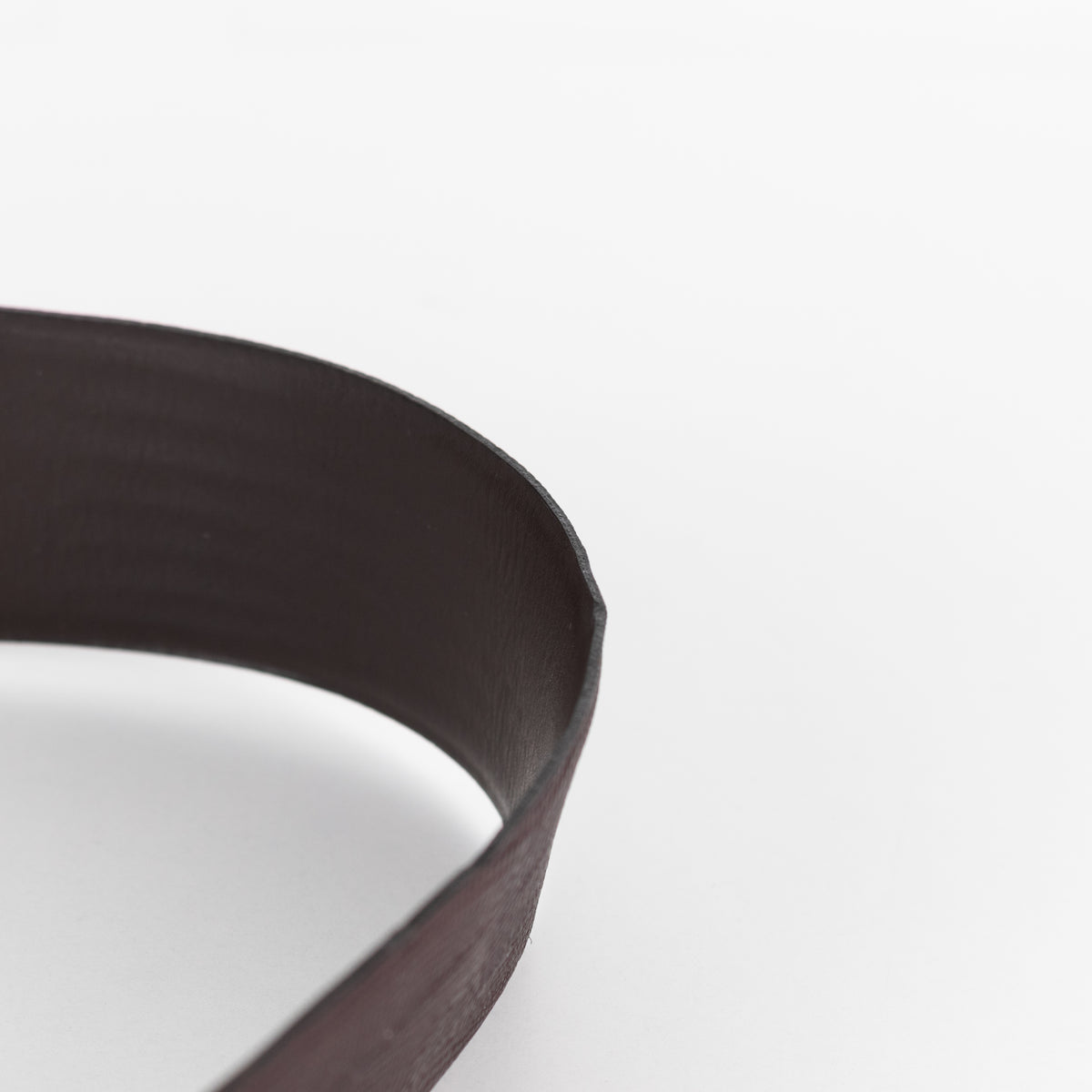Kenzo Brown Embossed Leather Metal Needle Detail Wide Belt
