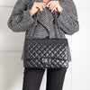 Chanel Black Lambskin Maxi Classic Double Flap Bag