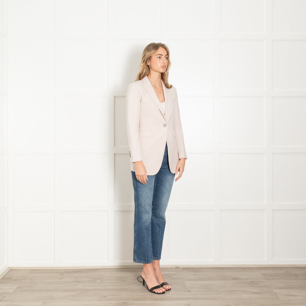 Theory Grey Fine Wool Blazer Jacket