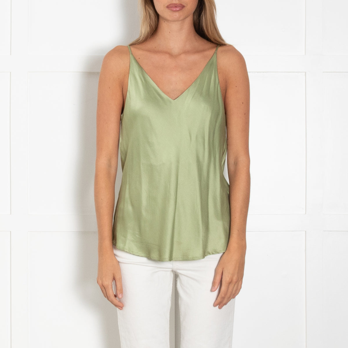 Ottod'Ame Green Satin Camisole