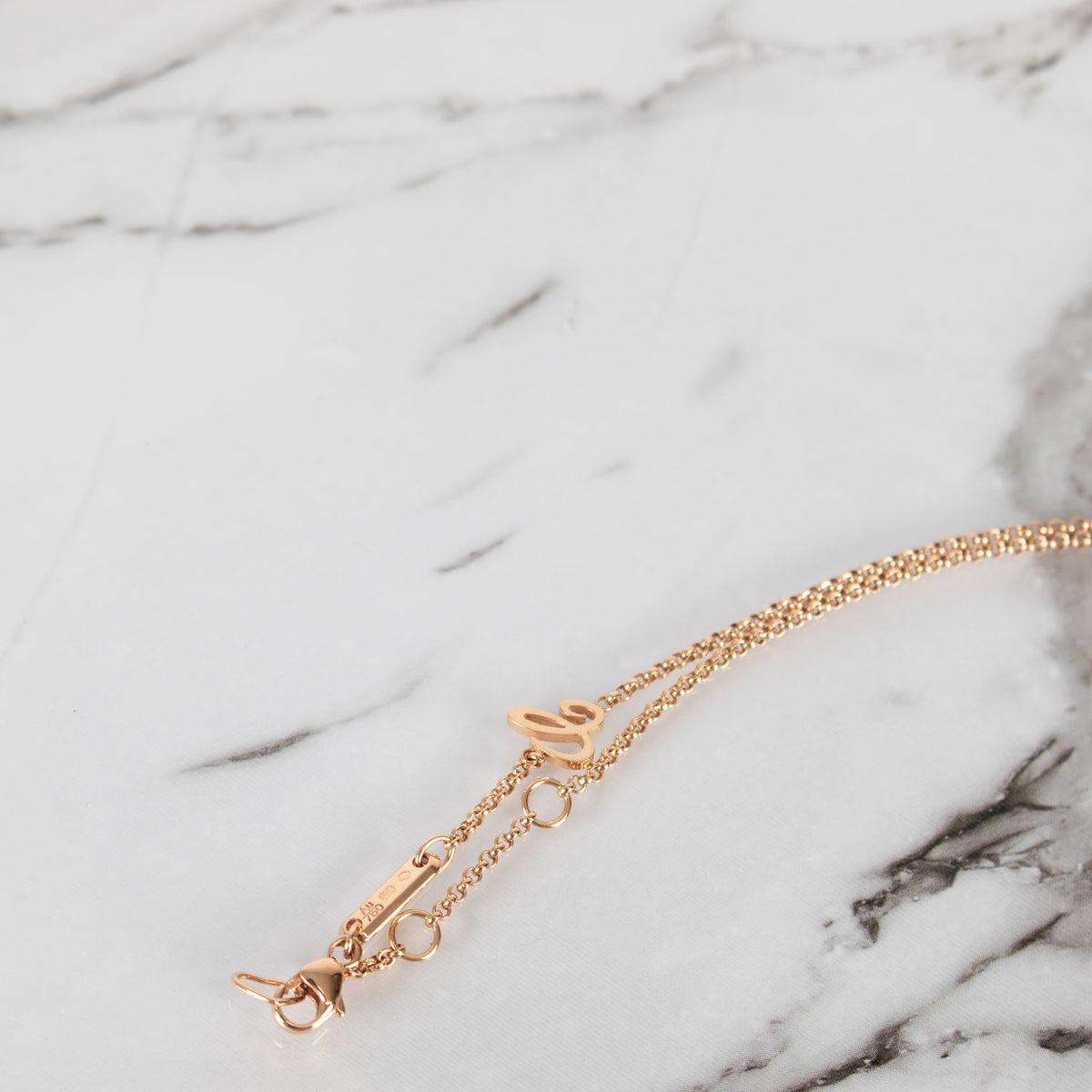 Chopard Rose Gold Happy Hearts Necklace 007 Limited Edition