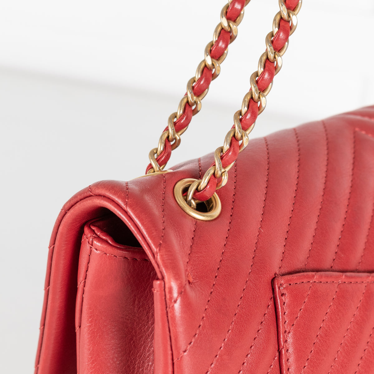 Chanel Rock the Corner Red Single Flap Bag
