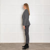 Stella McCartney Grey Wool Stand Collar Blazer