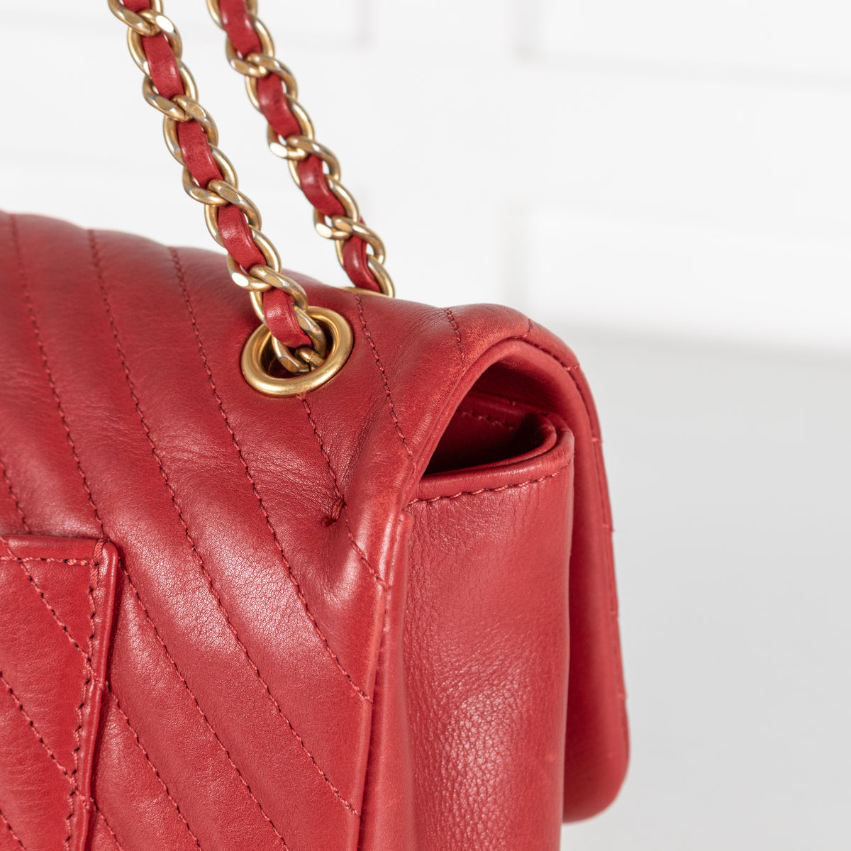 Chanel Rock the Corner Red Single Flap Bag
