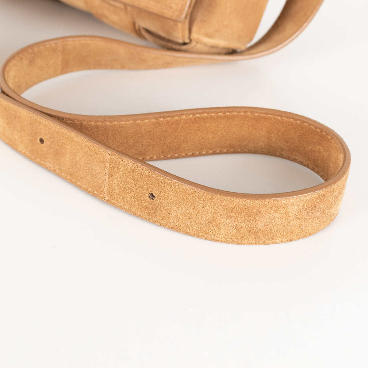 Bottega Veneta Tan Suede Padded Cassette Bag