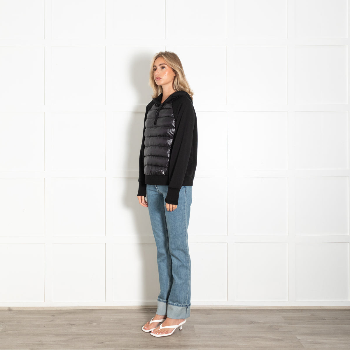 Holden Black Front Down Zip Up Hoodie