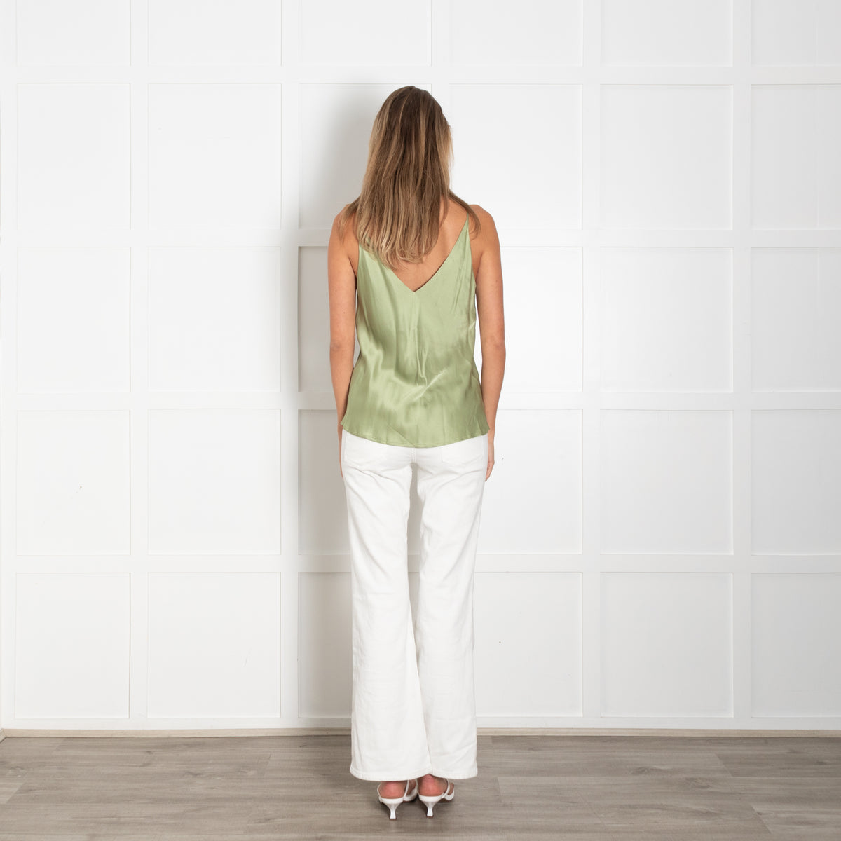 Ottod'Ame Green Satin Camisole