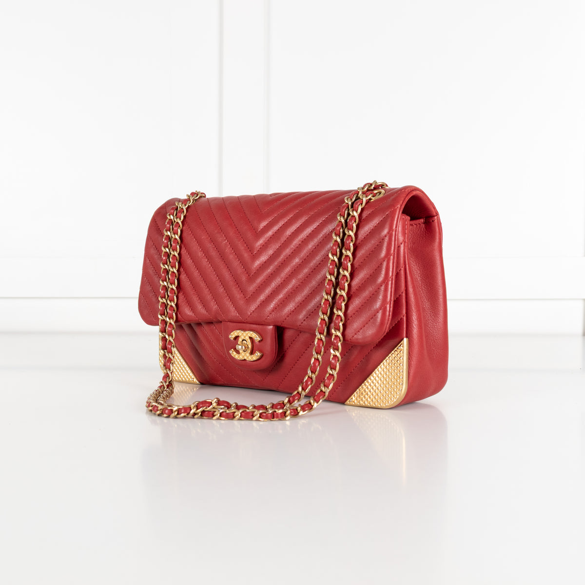 Chanel Rock the Corner Red Single Flap Bag