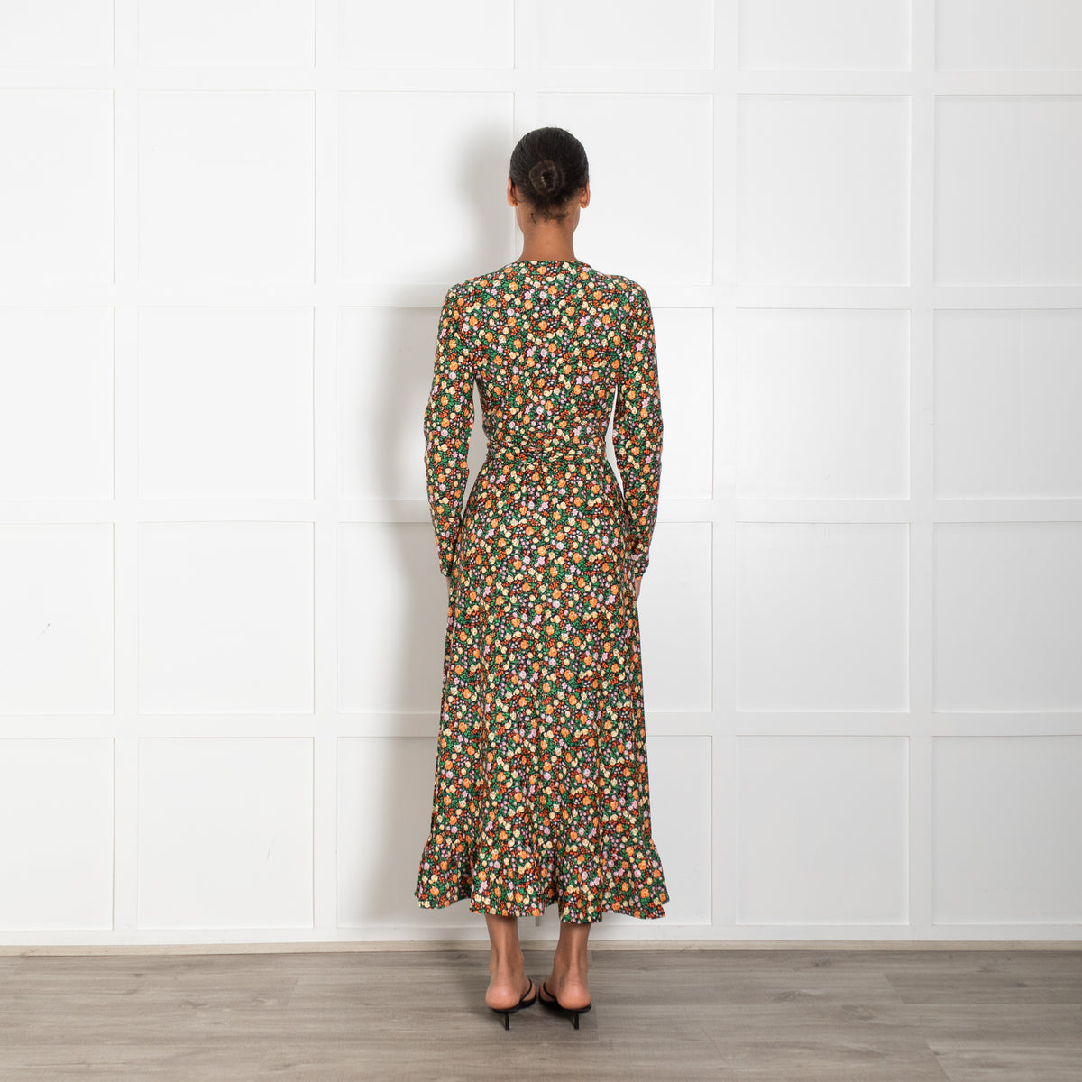Ganni Alameda Floral Wrap Dress