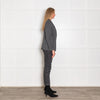 Stella McCartney Grey Wool Stand Collar Blazer