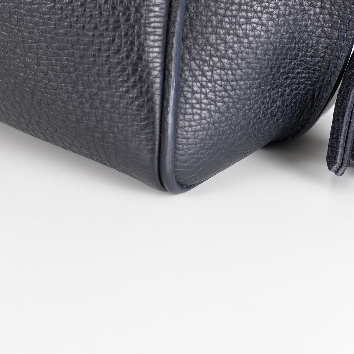 Longchamp Navy Textured Leather Penelope Tote Bag