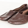 Hereu Brown Leather Flat Pumps