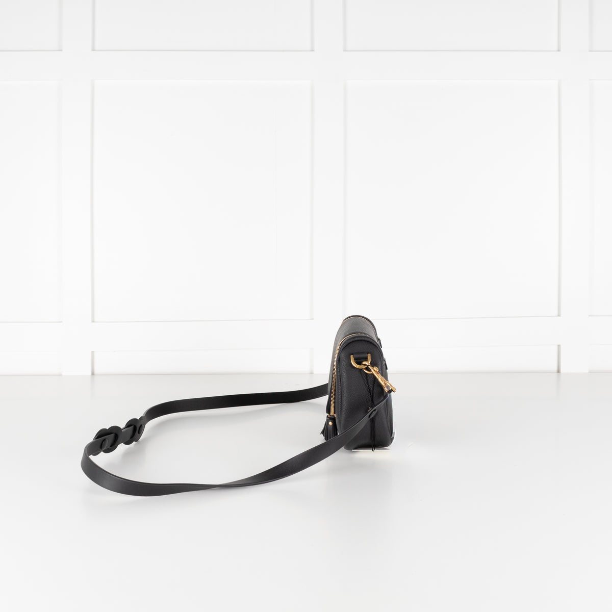 Anya Hindmarch Black Leather Vere Crossbody Bag