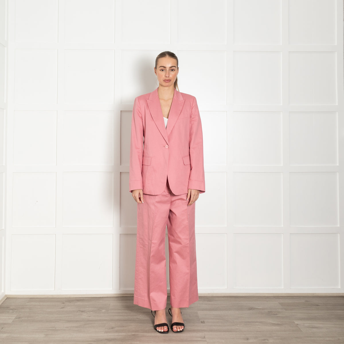 Weekend Max Mara Pink Cotton Trousers