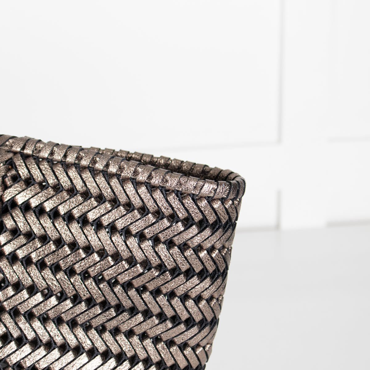 Anya Hindmarch Gold Neeson Large Leather Tote