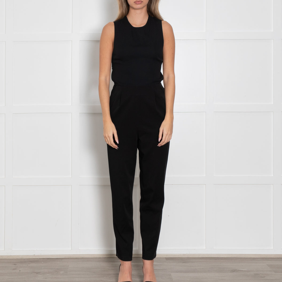 Alice + Olivia Black Backless Jumpsuit