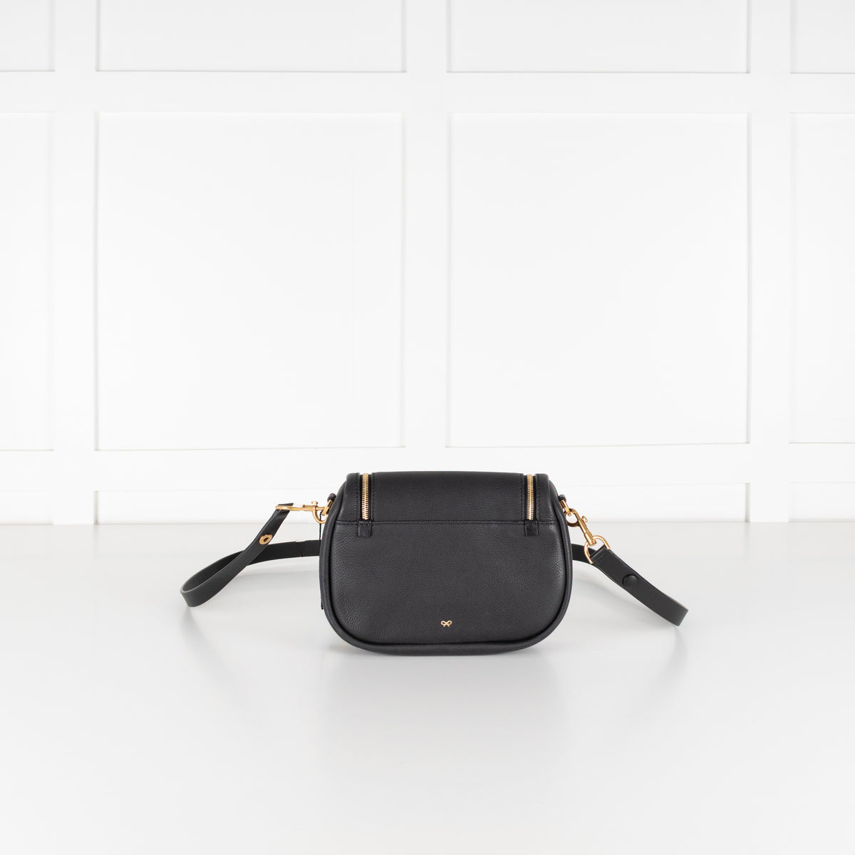 Anya Hindmarch Black Leather Vere Crossbody Bag