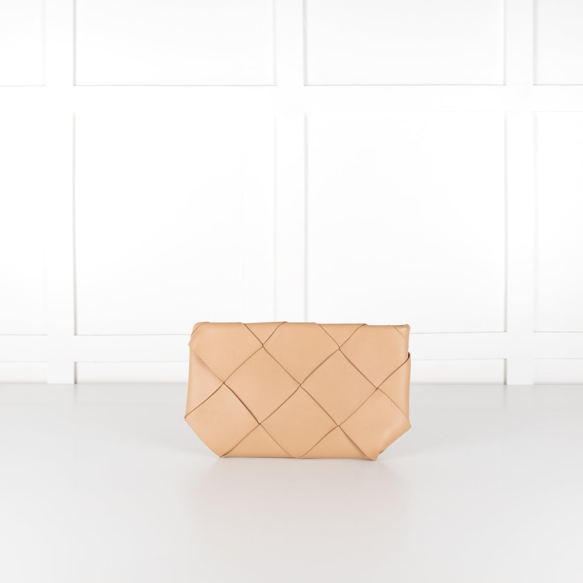 Bottega Veneta Tan Intrecciato Leather Zip Pouch